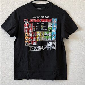 Star Wars Periodic Table Villains Graphic Tee - Black